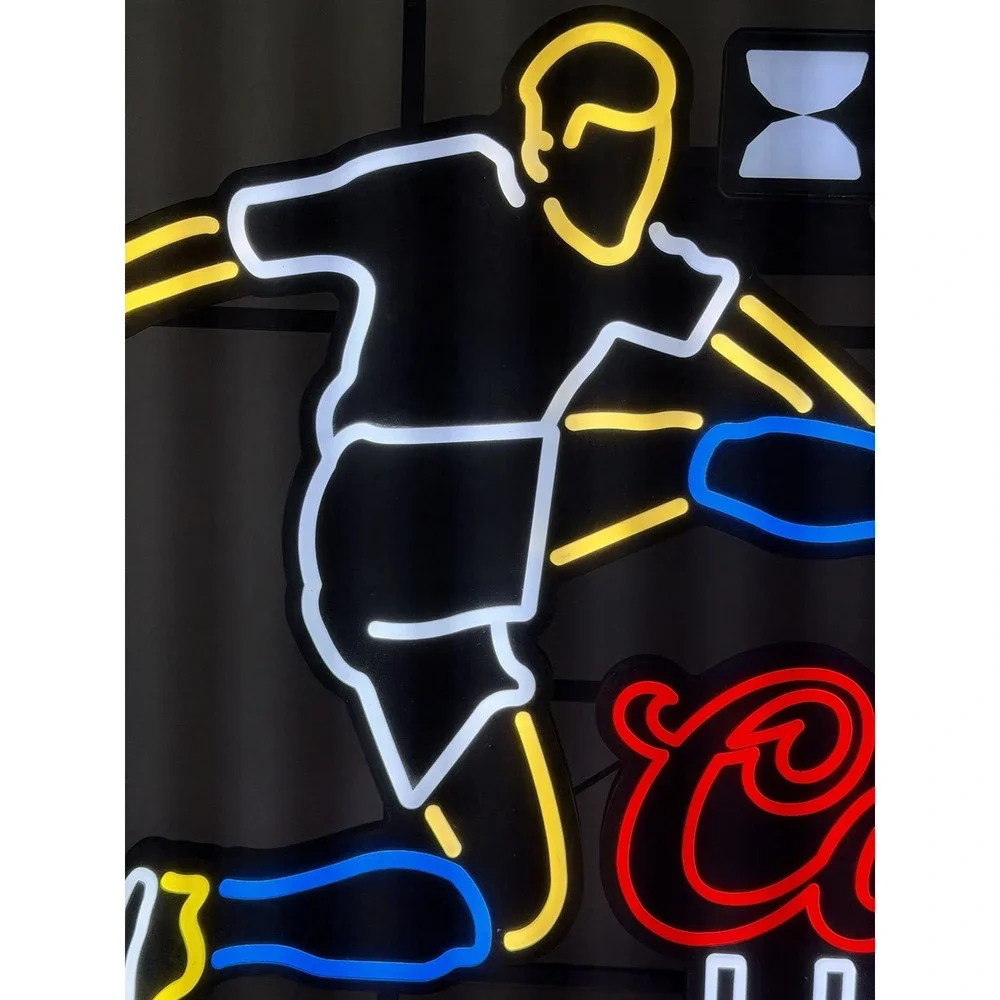 Coors Light Leagues Cup Soccer Neon Style LED Light-Up Sign‎ w/ Wall Adapter